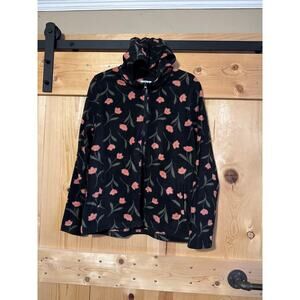 O’Neill 1/2 Zip Hoodie Floral Sweatshirt with Pockets Women’s Size M
